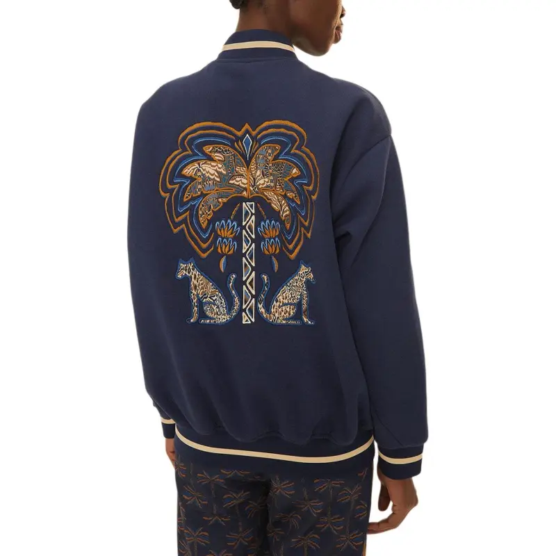 Adidas x FARM Rio FW24 Jackets Coats Women's Dark Blue-3