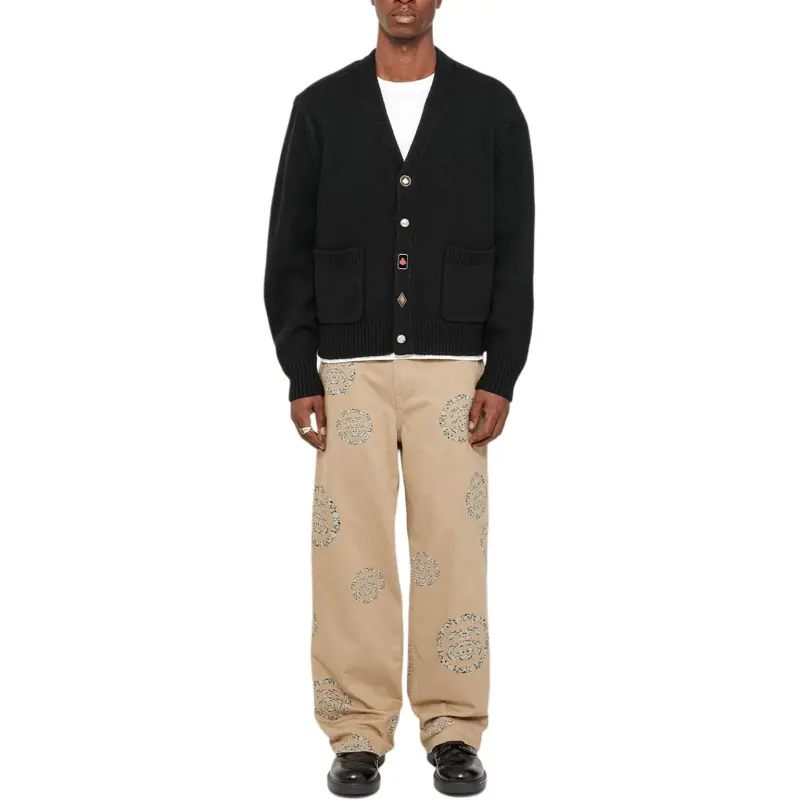 Denim Tears X Stussy Playing Card Suits Cardigan-2