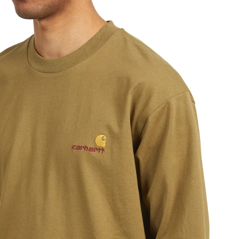 Carhartt WIP T Shirts Men Withered Wood Yellow-4