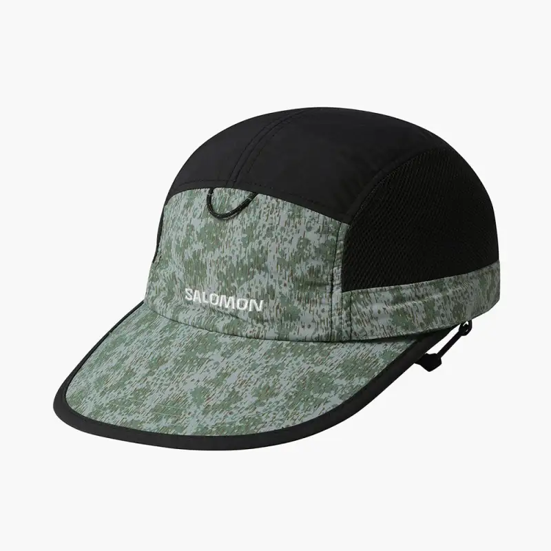 SALOMON Nylon Sun Protection Hats Unisex Black-1