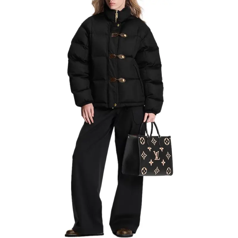 LOUIS VUITTON Monogram Accent Pillow Puffer Jacket-3
