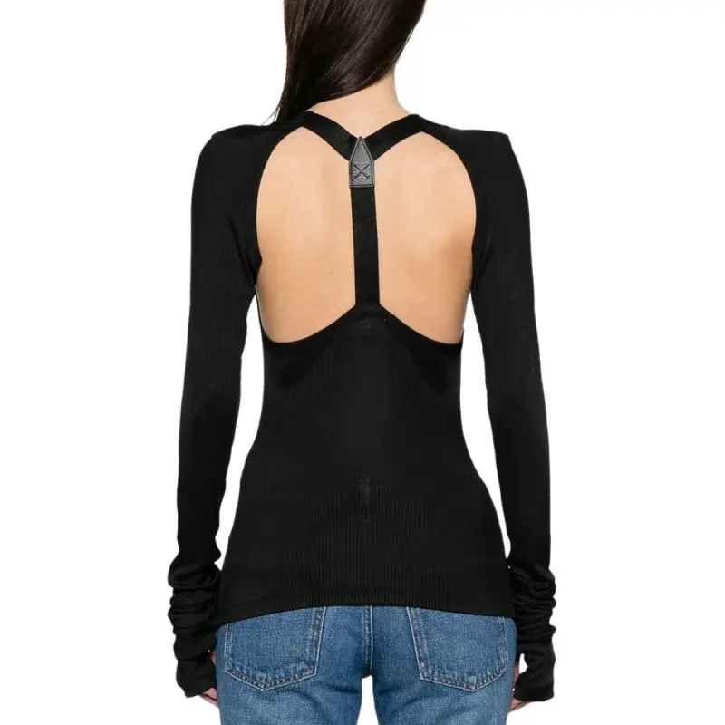 OFF WHITE Logo appliqué Top-4
