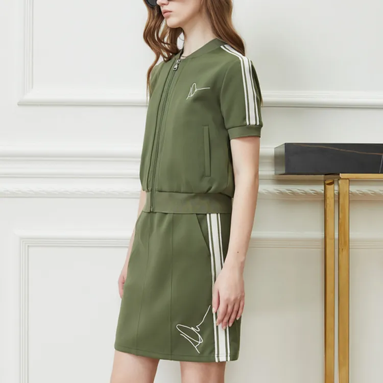 DKNY Casual Short Skirts Women's Green-3