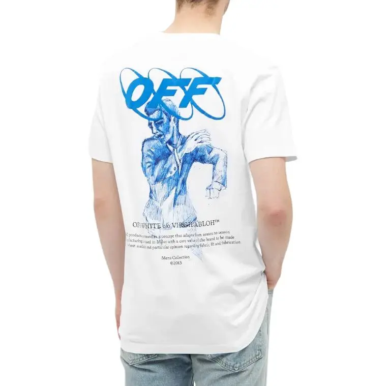 OFF WHITE SS23 T Shirt Regular Fit Men's White-4