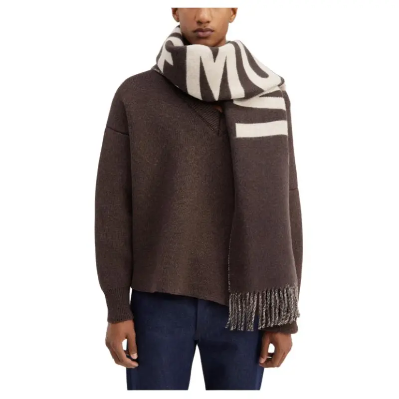 Jacquemus Fringe Logo Scarf-4