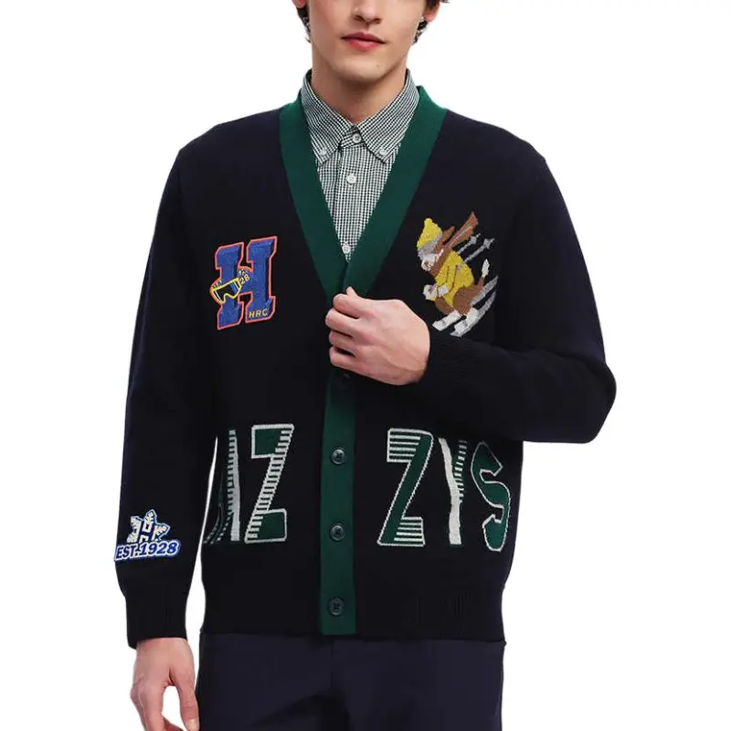 HAZZYS Sweaters Men Navy Blue-2