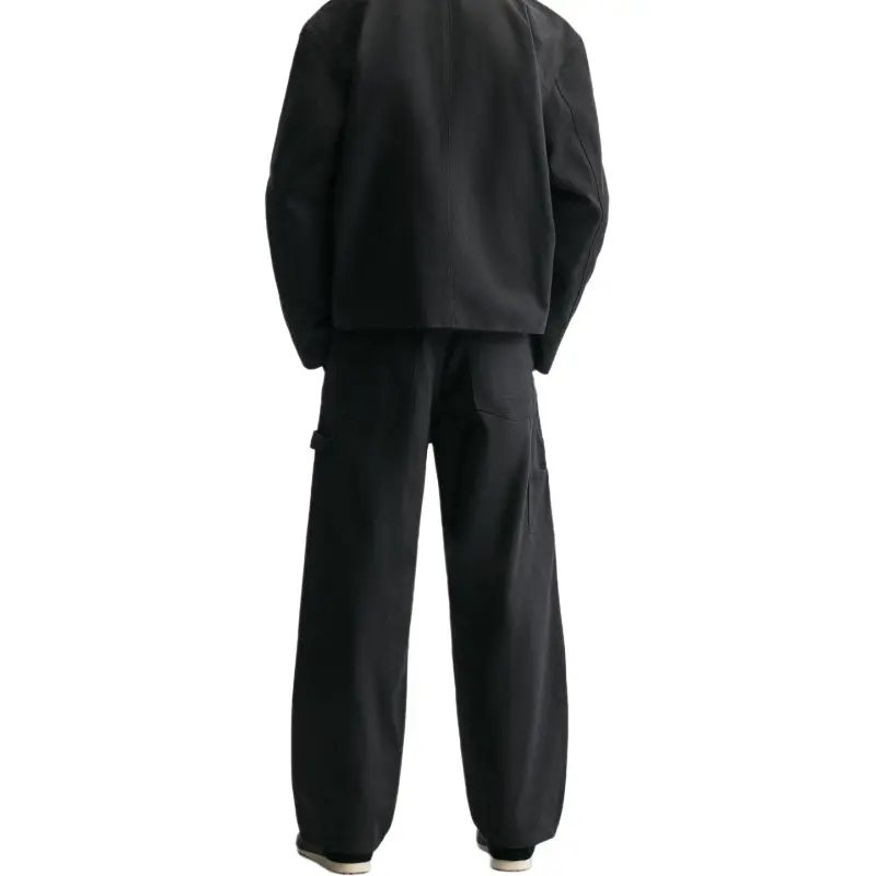 ZARA Casual Pants Men Black-4