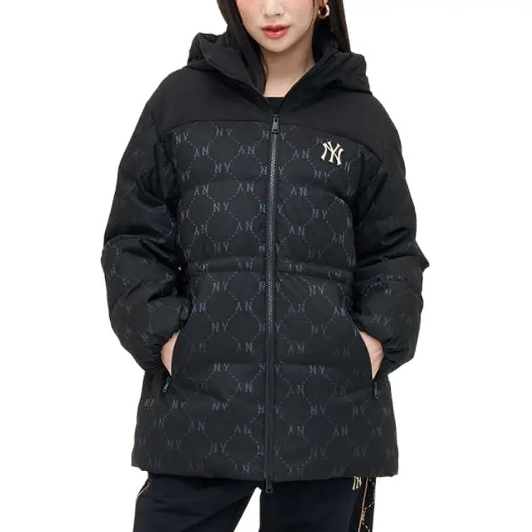 MLB New York Yankees Down Jacket Women's Black-3