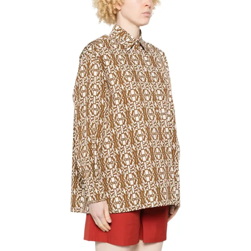 MaxMara Gallura All Over Patterned Blouse-3