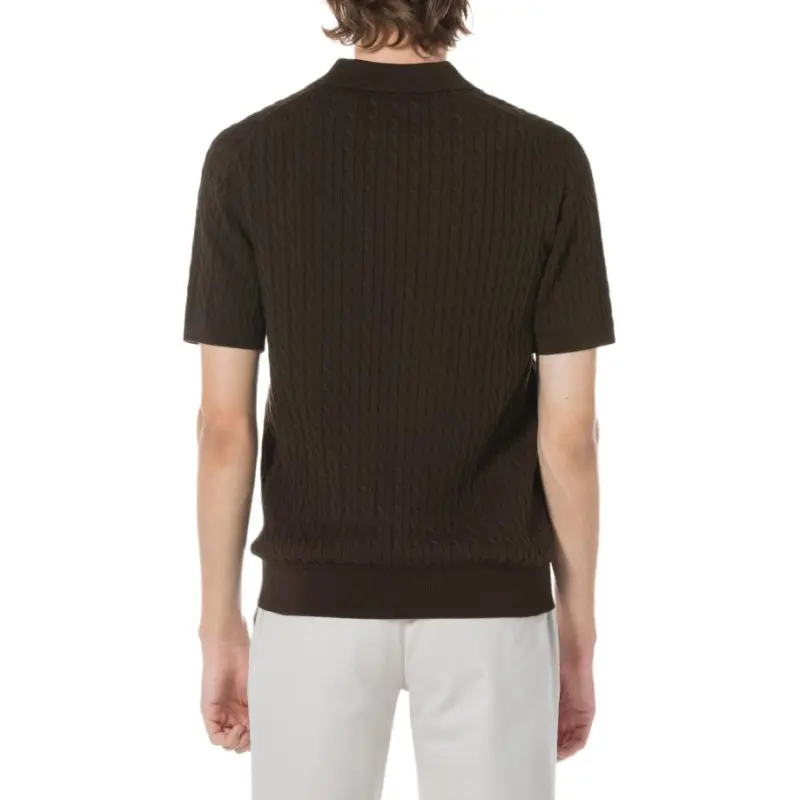 LACOSTE Polo Shirts Men Brown-3