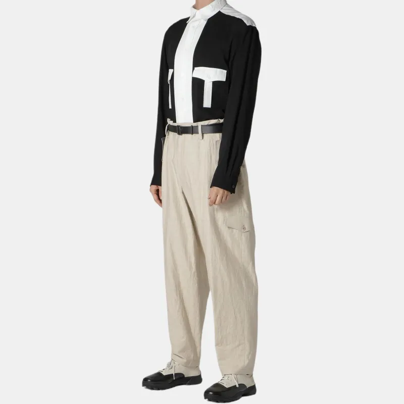 Yohji Yamamoto Y's For Men FW24 Casual Pants Men's Ivory-6