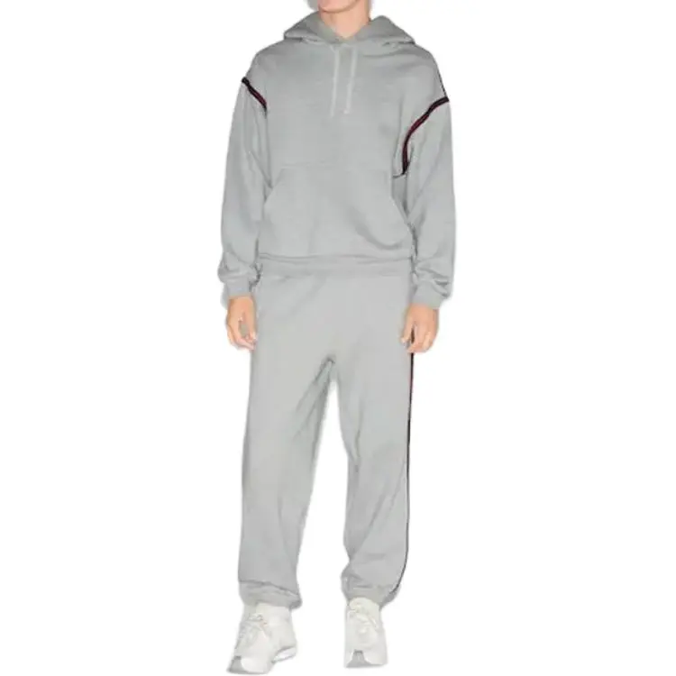 GUCCI Stripe Detailed Drawstring Hoodie-1