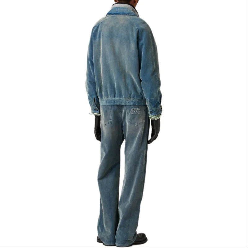 MIU MIU Casual Pants Women's Sapphire Blue-3