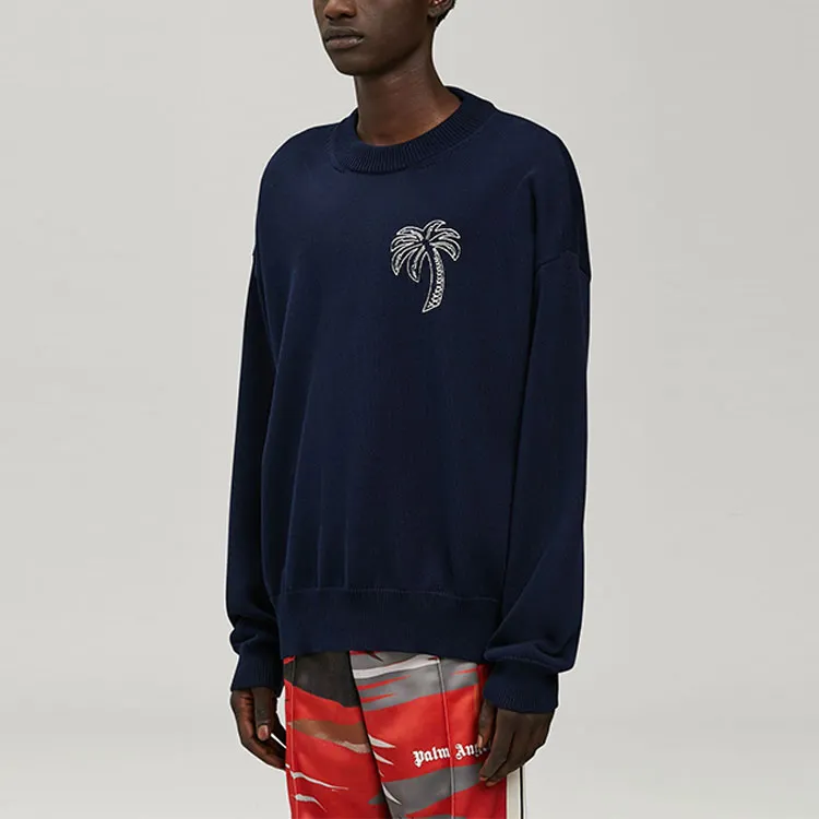 PALM ANGELS Embroidered Palm Tree Sweatshirt-2