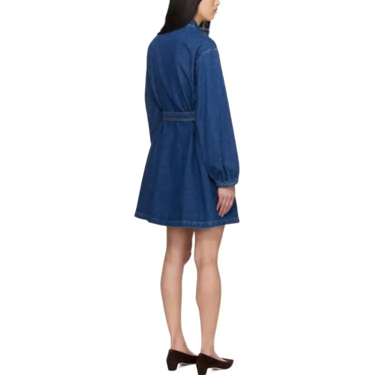 WEEKEND MaxMara Long Sleeved Dress Women's Blue-3