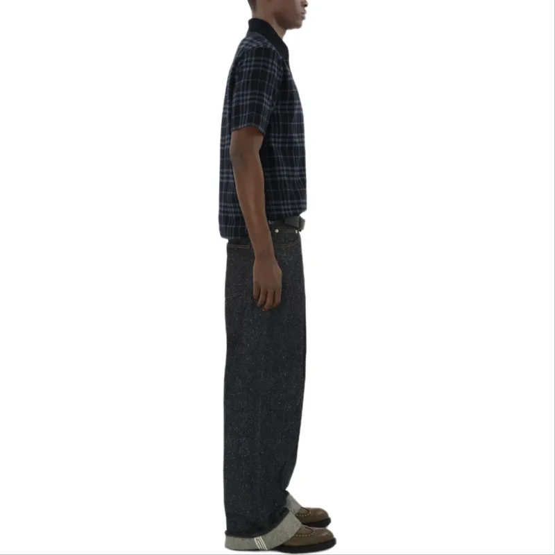 Burberry Checked Short Sleeved Polo Shirt-3