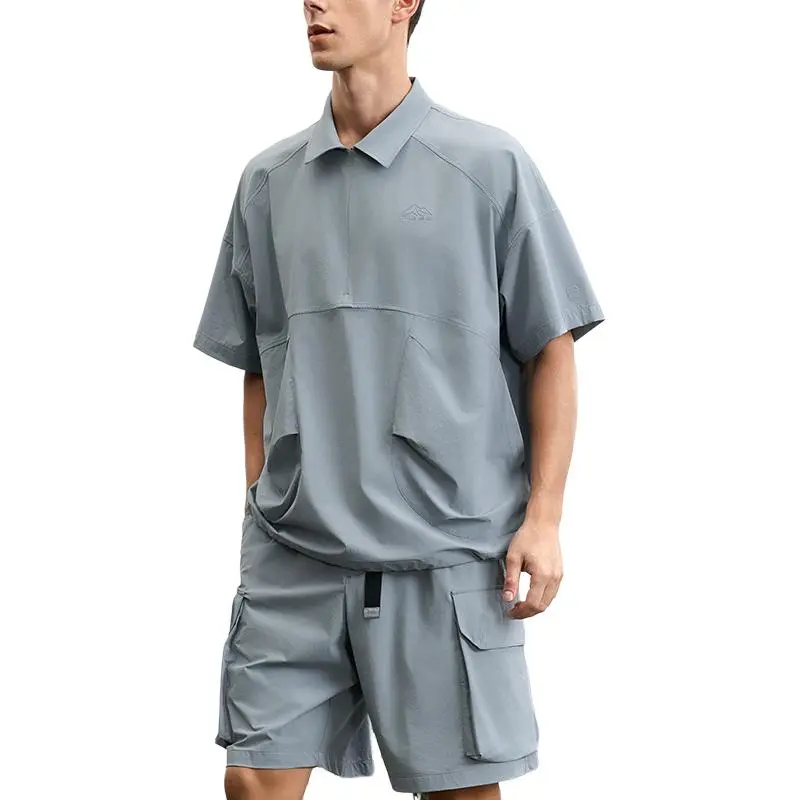 FILA Fitness Series Polo Shirt Men's Storage Mist Blue-2