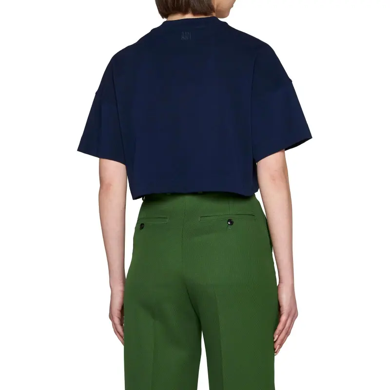 AMIPARIS Crop Tops Women's Blue-4