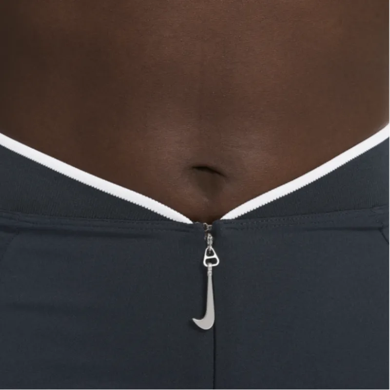 Nike x Jacquemus Casual Long Skirt Women's Pitch Black Obsidian/White-4