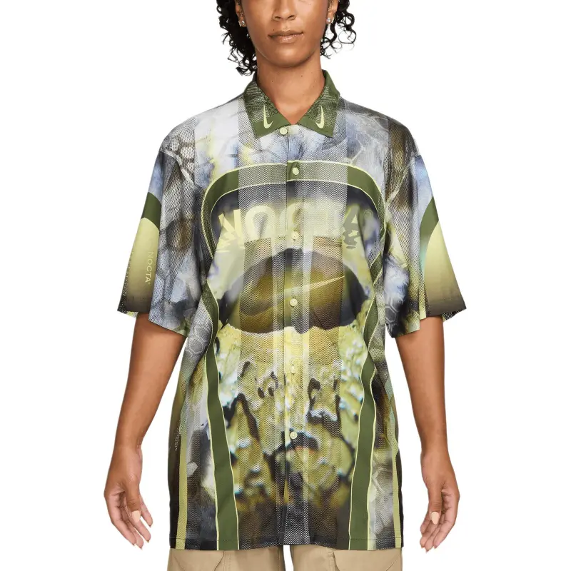 Nike Nocta Opal Men's Button Down Short Sleeve Top-2