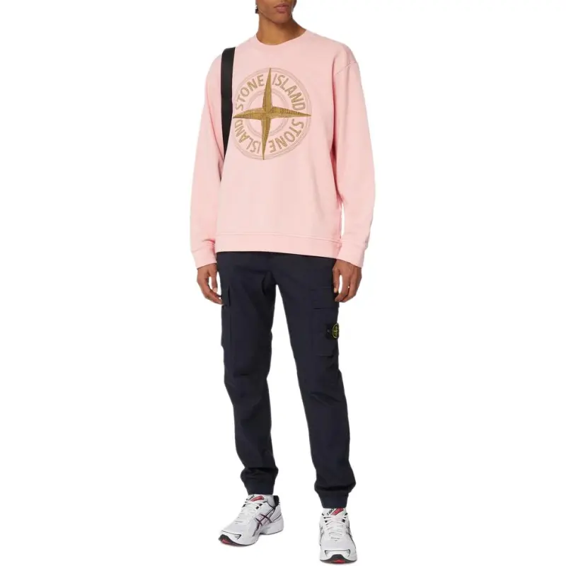 STONE ISLAND Sweatshirt Men's Pink-4