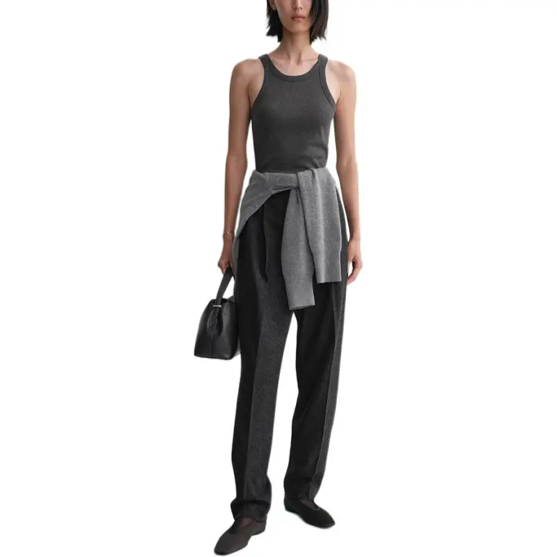 TOTEME Sleeveless Ribbed Tank Top-1