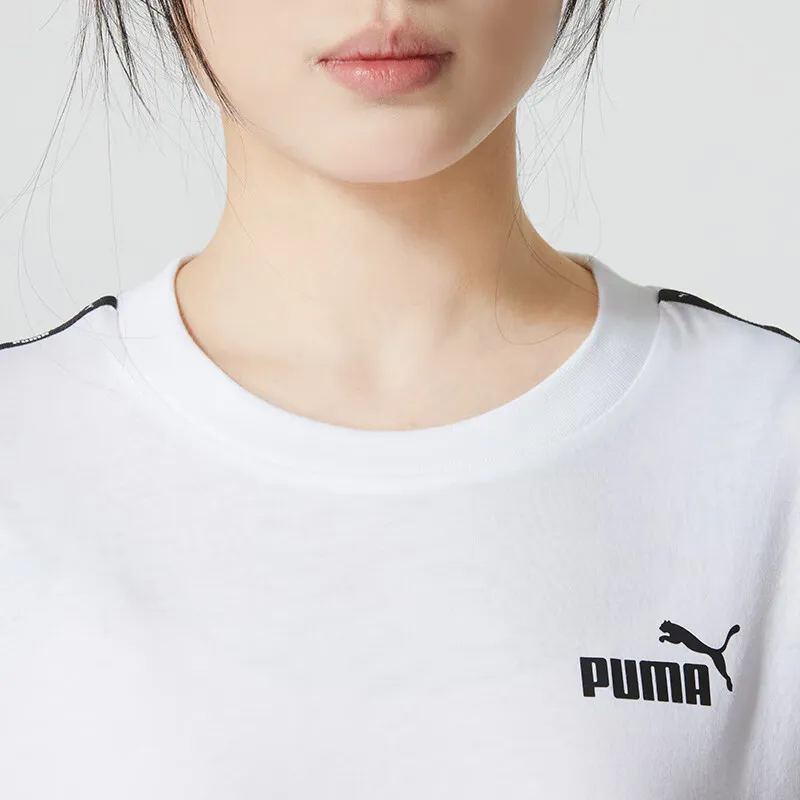 PUMA SS24 Drop Shoulder Sleeve T Shirt Women's White-4