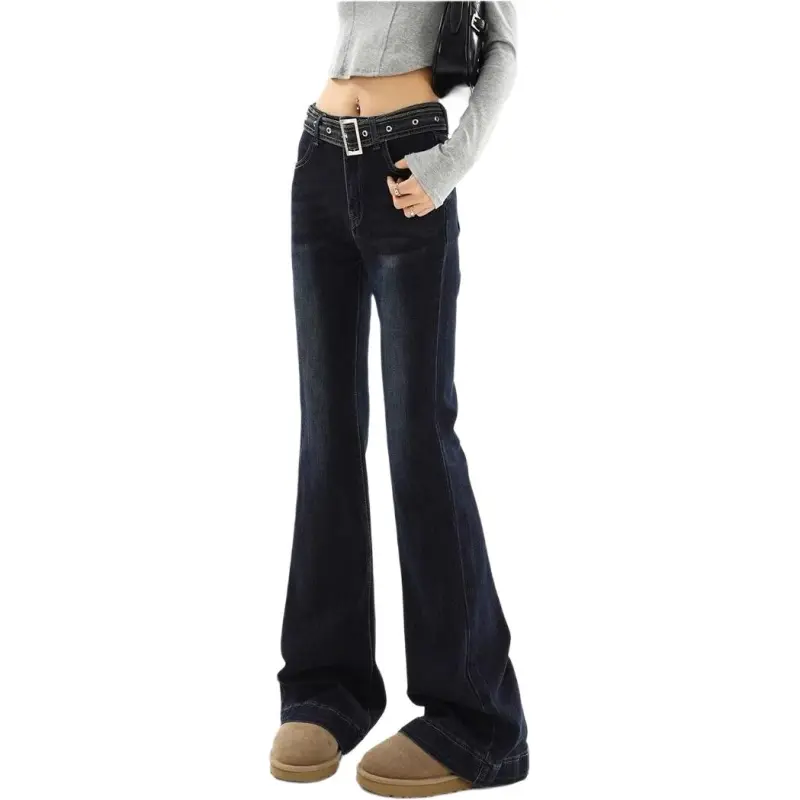 Concubine Zhu Jeans Women's Dark Blue-1