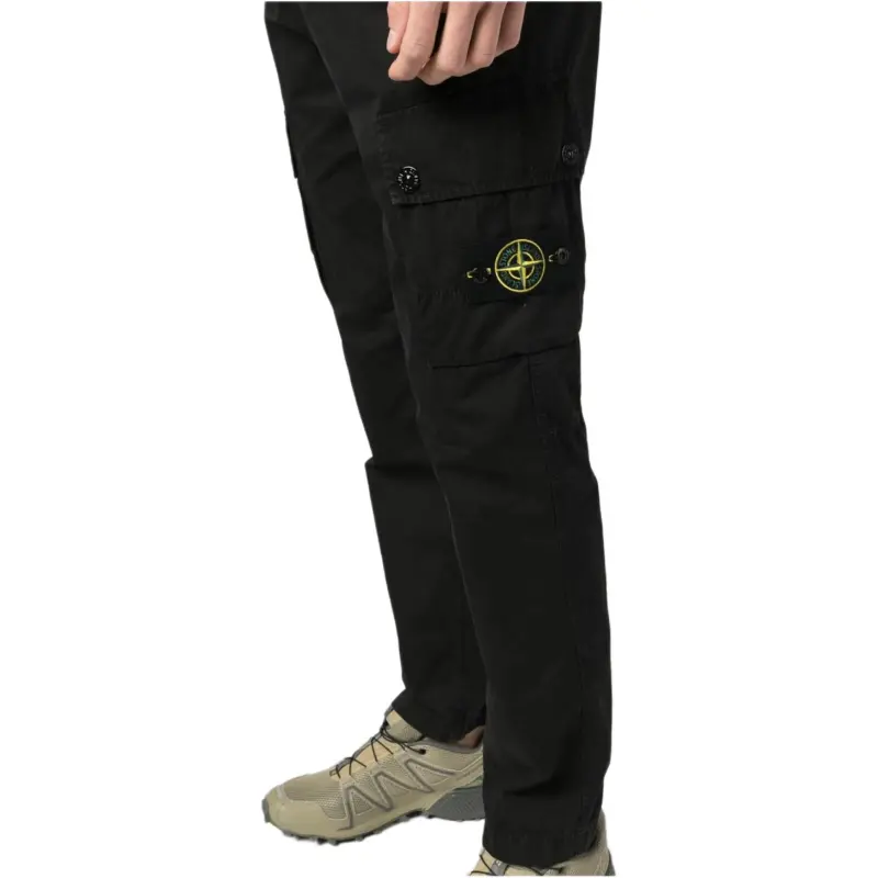 STONE ISLAND Cargo Pants Men's Black-4