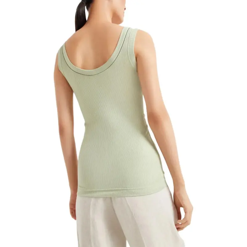 Brunello Cucinelli Ribbed Jersey Tank Top-2
