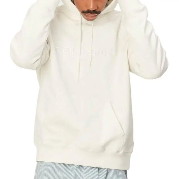 Carhartt WIP Logo Embroidered Drawstring Hoodie-3