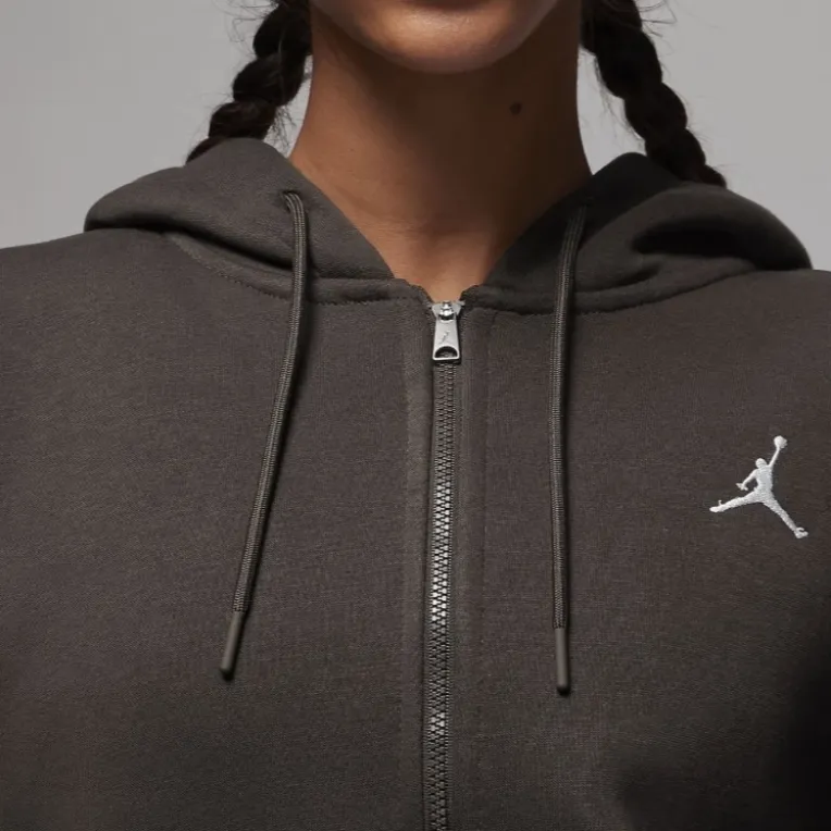 Jordan Brooklyn Brooklyn Fleece Sweatshirt Women's Brown-4