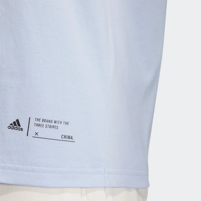 Adidas T Shirt Women's Light Pink Blue-5