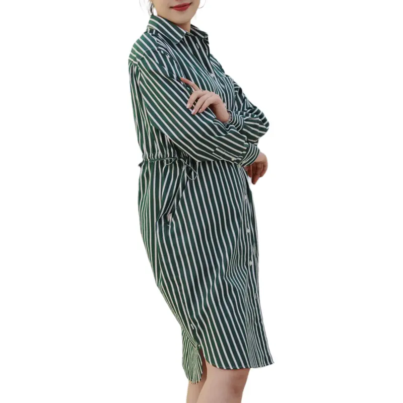 LACOSTE Long Sleeved Dress Women's 291/Jasper Stripes-3
