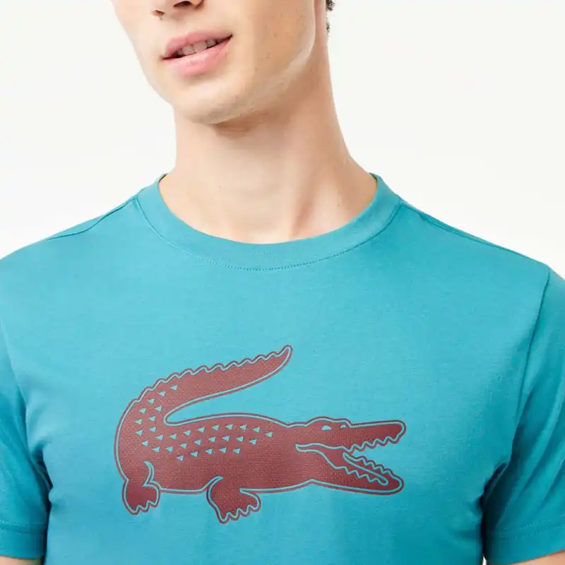 LACOSTE T Shirts Men Blue Red-3