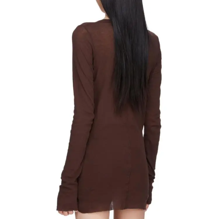 RICK OWENS Ribbed Longsleeved T shirt-1