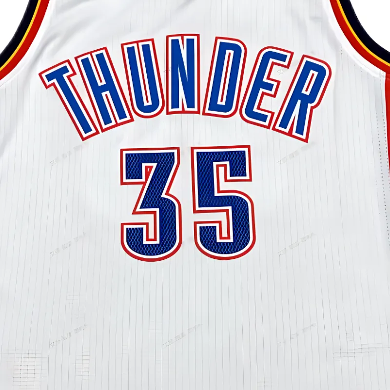 Adidas x NBA KD Oklahoma City Thunder Basketball Jersey Unisex White-2