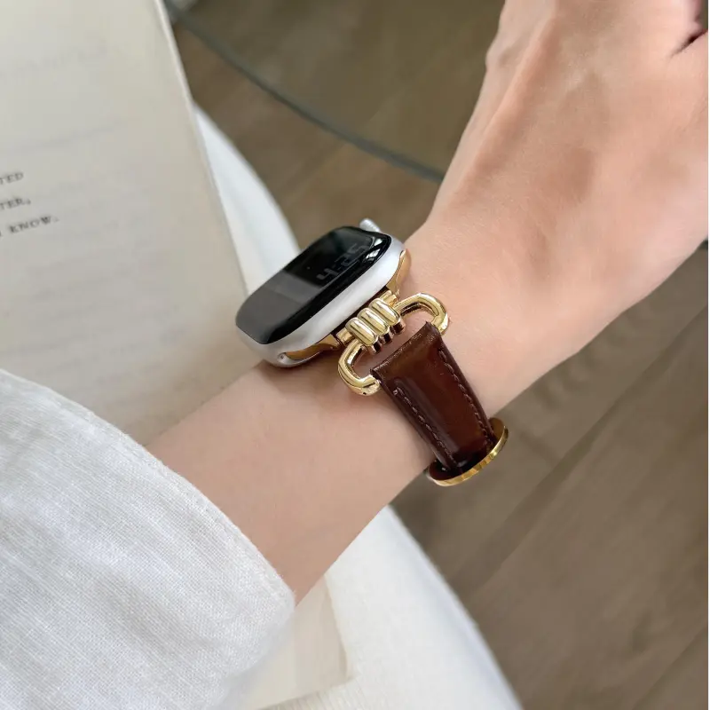 Wei Xin Apple Compatibility Watch Band Cowhide Leather Material-18
