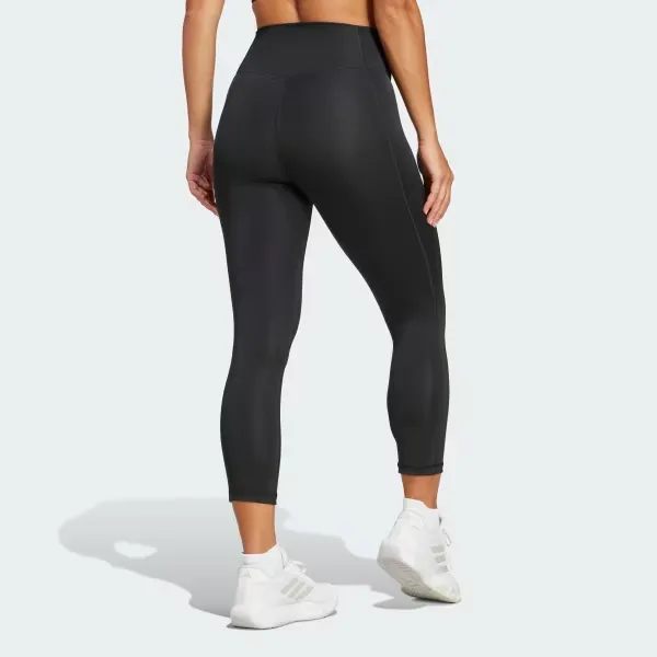 Adidas OPTIME ESSENTIALS STASH 3/4 Sports Pants Women's Black-4