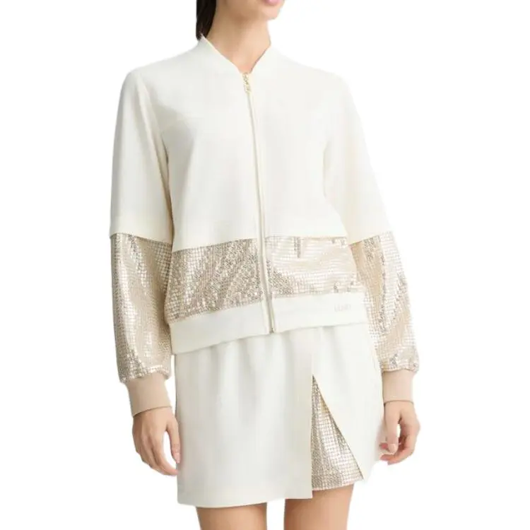 LIU·JO Sequin embellished Bomber Jacket-3