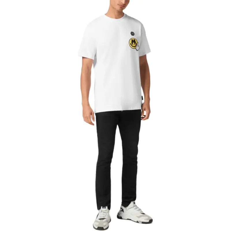 PHILIPP PLEIN Smile patch T shirt-3