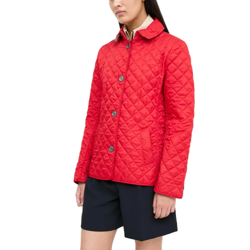 Burberry Puffer Jacket Women's Red-4