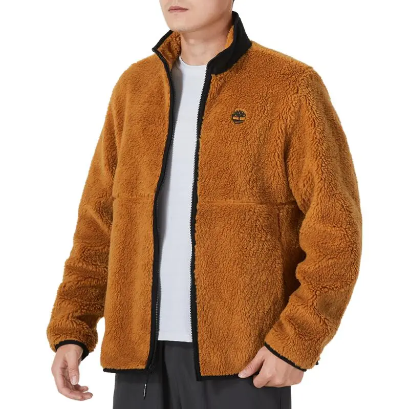 Timberland Velvet Jackets Men Brown-3