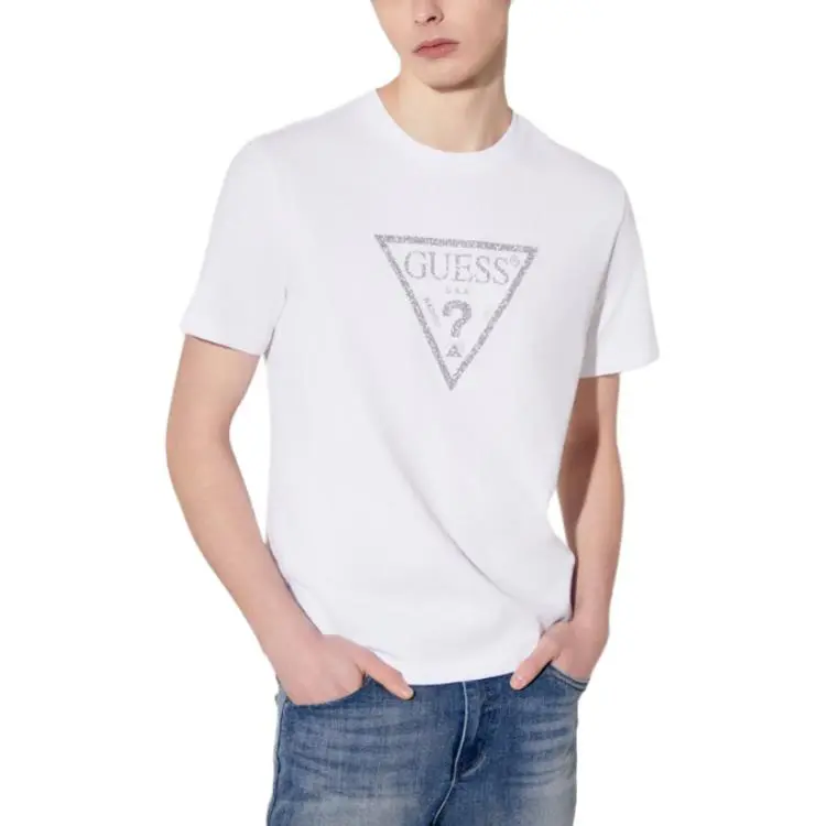 GUESS T Shirts Men White-3