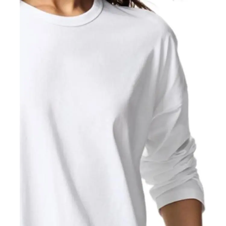 UNIQLO Drop Shoulder Sleeve T Shirt Women's White-1