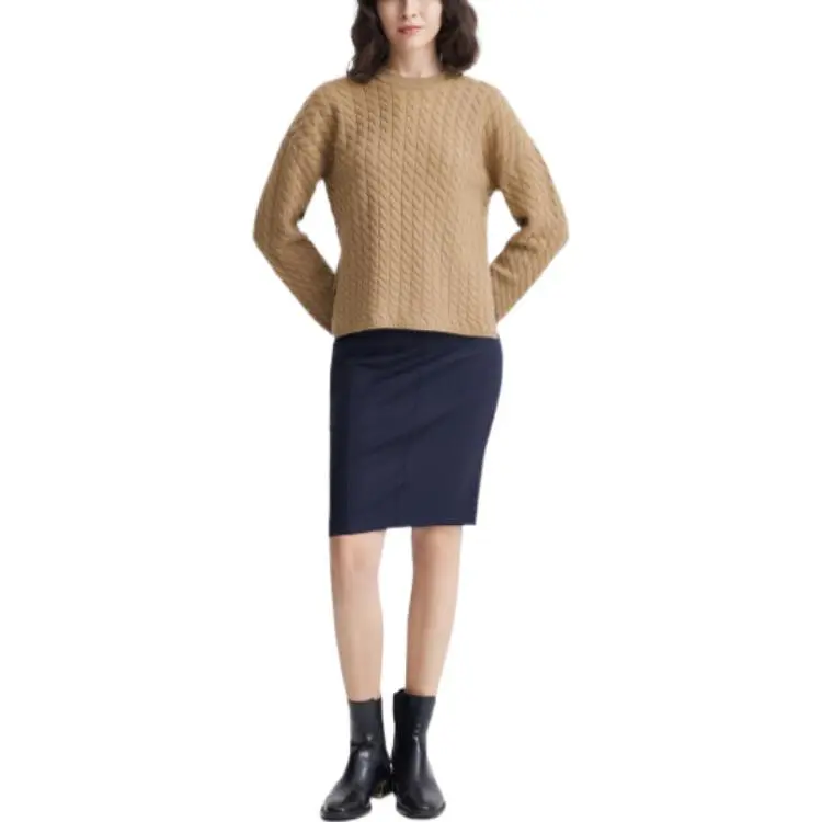 THEORY Cashmere Sweaters Women's Camel-1