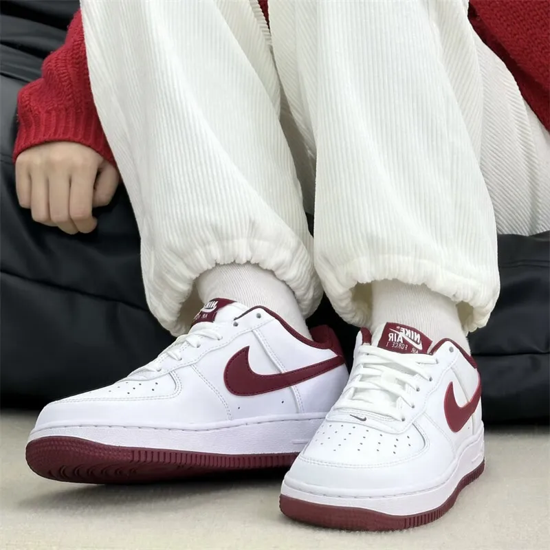 Nike Air Force 1 White Team Red GS-7