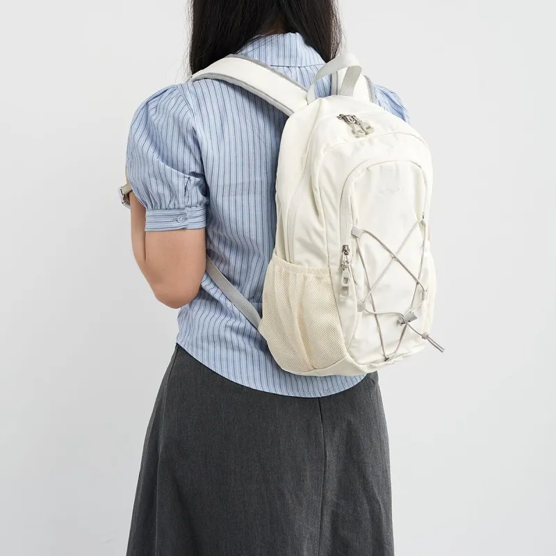 WATERFLY Nylon Fabric Backpack Medium Size Unisex Multicolor-4