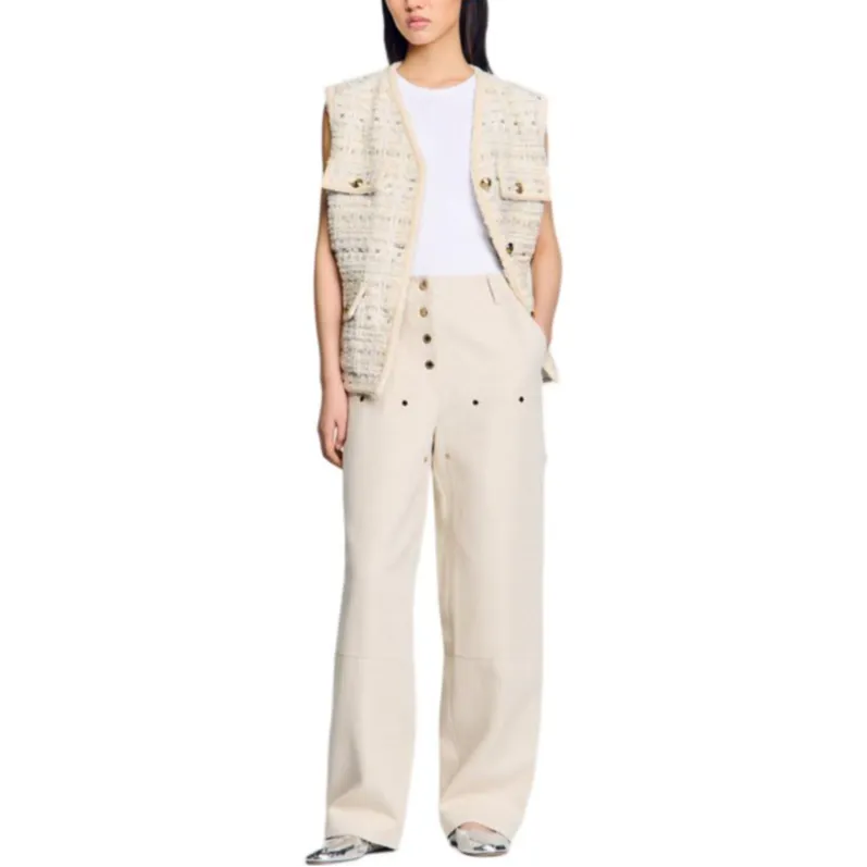 Sandro Twill weave Trousers-1
