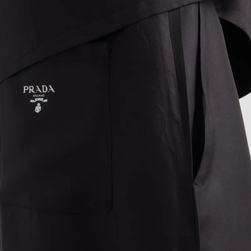 PRADA Elasticated Knee High Shorts-5